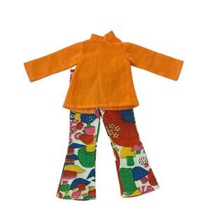 60s/70s, Orange Top w/Mushroom Pant fits most 18-inch dolls, Crissy, Am Girl,etc